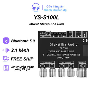 【Hà Nội】APP YS-S100L Bluetooth 5.0 Bass Bảng khuếch đại âm thanh loa stereo 50 wx2 100w 2.1 kênh khuếch đại âm tha