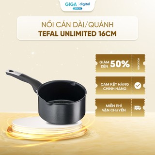  Nồi cán dài  quánh Tefal Unlimited cao cấp 16cm G2552802 - Điểm báo nhiệt - Vòi rót tiện lợi 