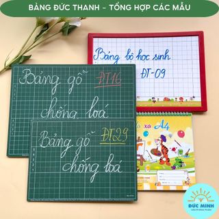 Bảng học sinh ôly chống lóa - viết bút dạ - tách gộp - 2 mặt : Hồng Hà/Đức Thanh/Nhật Anh