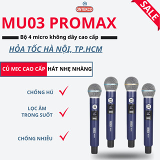 Micro không dây ONTEKCO MU03promax/MF333 củ mic cao cấp, hàng chính hãng - Ontek Sài Gòn