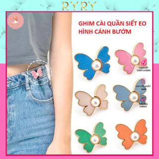 Ghim cài thu gọn quần áo chân váy hình bướm nhiều màu sắc trẻ trung cá tính