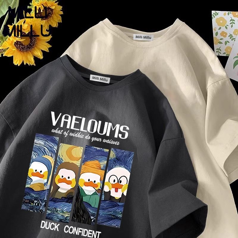 Áo thun họa tiết vịt Vangol Judas Shop chất liệu Cotton cao cấp