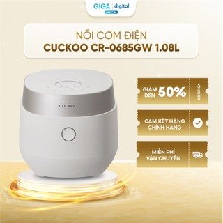  Nồi cơm điện Cuckoo CR-0685GW- 1.08 lít - Đa dạng chế độ nấu - Nội địa Hàn Quốc 