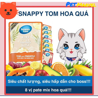 Pate Snappy Tom Mix trái cây Goumers 70g - Thức ăn ướt cao cấp cho mèo- thực phẩm dinh dương hỗ trợ tiêu hoá, tiết niệu