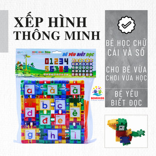 Bộ Đồ Chơi Xếp Hình Bé Yêu Biết Đọc Sato Cho Bé Học Chữ Cái Và Số Đếm