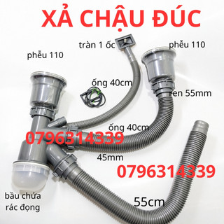 Bộ xả chậu rửa chén - Loại Ống Xả nước lớn cho chậu đúc 82x45