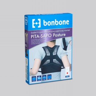 Đai chống gù lưng cao cấp bonbone pita sapo posture màu đen