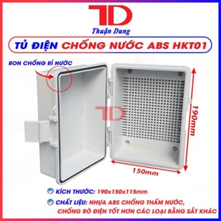 Tủ điện chống nước ABS, hộp kỹ thuật, tủ điện nhựa ngoài trời đủ kích thước, Thuận Dung