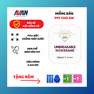 Miếng Dán Dẻo PPF Cho Apple Watch size 38 40 41 42 44 45 49 mm chống trầy xước  - AVSG