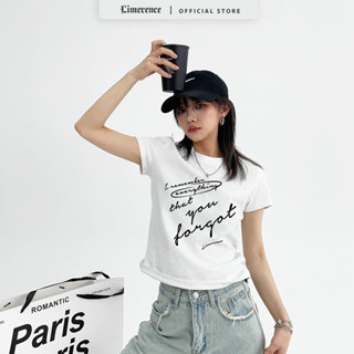  Áo thun Baby tee LIMERENCE Remember màu rêu vải cotton cao cấp co giãn dày dặn Local Brand 