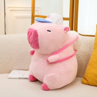 Gấu Bông Capybara, Capybara màu hồng, gấu bông siêu mềm mịn đáng yêu