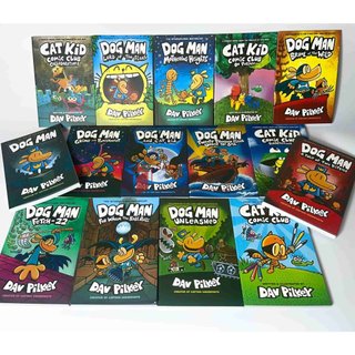 [BẢN UPDATE MỚI NHẤT] [Truyện Ngoại Văn - Nhập Khẩu] Dog Man (Siêu nhân chó) - 16 Books + Audio