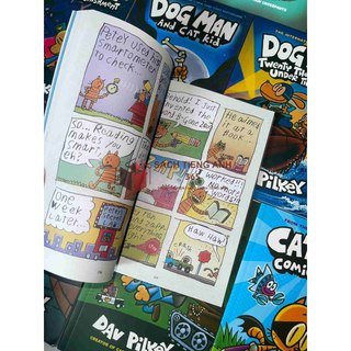 [BẢN UPDATE MỚI NHẤT] [Truyện Ngoại Văn - Nhập Khẩu] Dog Man (Siêu nhân chó) - 16 Books + Audio