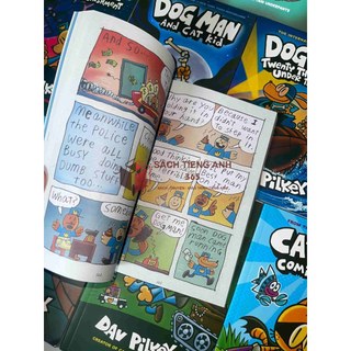 [BẢN UPDATE MỚI NHẤT] [Truyện Ngoại Văn - Nhập Khẩu] Dog Man (Siêu nhân chó) - 16 Books + Audio