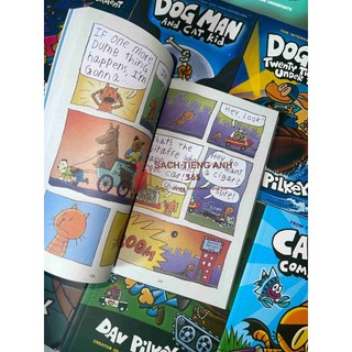 [BẢN UPDATE MỚI NHẤT] [Truyện Ngoại Văn - Nhập Khẩu] Dog Man (Siêu nhân chó) - 16 Books + Audio