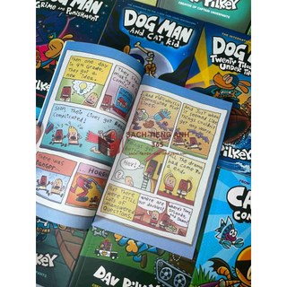 [BẢN UPDATE MỚI NHẤT] [Truyện Ngoại Văn - Nhập Khẩu] Dog Man (Siêu nhân chó) - 16 Books + Audio