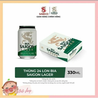[ Hoả Tốc ] Thùng 24 lon bia Sài Gòn Lager 330ml