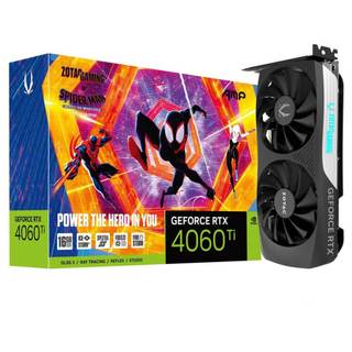 Vga zotac gaming geforce rtx 4060 ti 16gb amp spider-man™: across the spider-verse bundle – 16gb gddr6