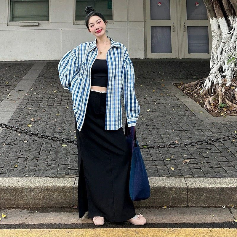 SET CHÂN VÁY LINEN + SƠ MI OVERSIZE