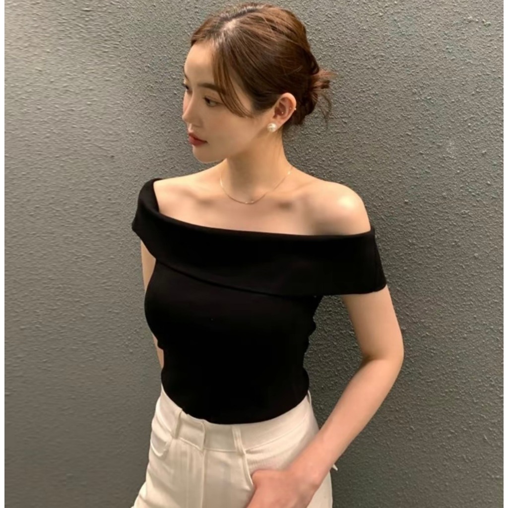 Áo Trễ Vai Nữ AMYYSTORE Áo Kiểu Nữ Phong Cách Tiểu Thư Thanh Lịch MA855 | BigBuy360 - bigbuy360.vn