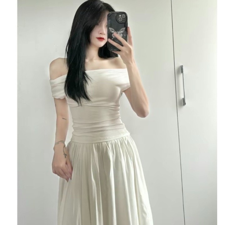 Áo Trễ Vai Nữ AMYYSTORE Áo Kiểu Nữ Phong Cách Tiểu Thư Thanh Lịch MA855 | BigBuy360 - bigbuy360.vn