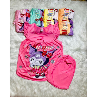 Size 28-40 kí  Đồ Bộ  Bé Gái Vải Thun Bóng Mát Lạnh Nhiều Mẫu Dễ Thương