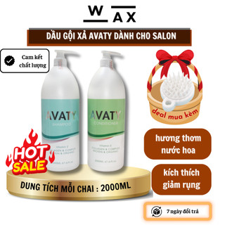 Dầu gội xả AVATY 2000ml vitamin E collagen giúp tóc chắc khỏe bóng đẹp giảm rụng