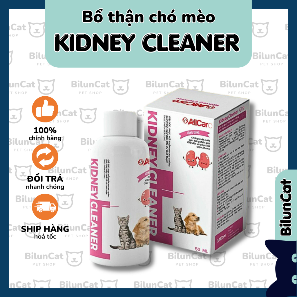 Renal cleaner (kidney cleaner) bổ thận cho chó mèo dạng nước 50ml