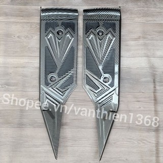 Thảm Lót Gác Chân Xe AB AirBlade 2016->2019 Cao Su Carbon