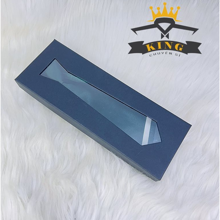 Hộp đựng cà vạt KING carvat hộp vuông đen chất liệu cứng cáp thiết kế sang trọng thích hợp làm quà t
