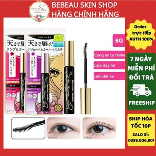 Chuốt Mi Kiss Me Heroine Mascara Cong Mi Dày Mi Chống Nước - Bebeau