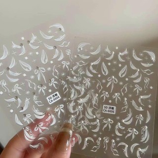 Sticker Lụa 5D Nơ Dán Móng Mẫu Mới [HOT TREND]