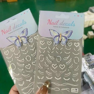 Sticker Lụa 5D Nơ Dán Móng Mẫu Mới [HOT TREND]