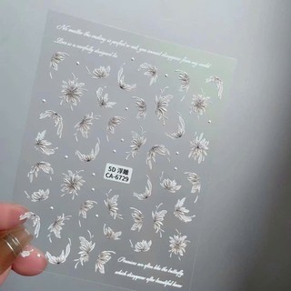 Sticker Lụa 5D Nơ Dán Móng Mẫu Mới [HOT TREND]