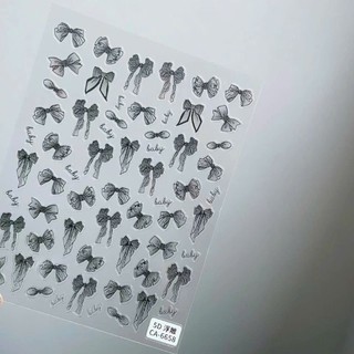 Sticker Lụa 5D Nơ Dán Móng Mẫu Mới [HOT TREND]