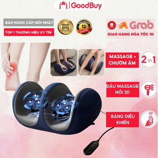 Máy massage vùng chân deladep 2 chế độ massage và chườm ấm hiệu quả massage đa vùng, máy massage bấm huyệt chân đa năng