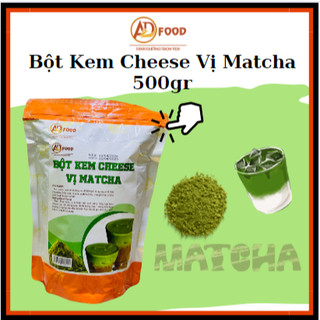 Bột kem cheese matcha hương vị tươi mát - kem cheese đậm đà túi 500gr