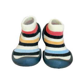 [Chính hãng Ggomoosin] Giày tập đi cho bé cưng Rainbow black