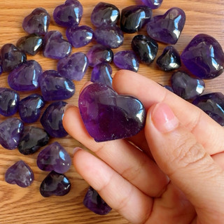 Tim đá thạch anh tím Mini (Amethyst), Đá năng lượng, healing