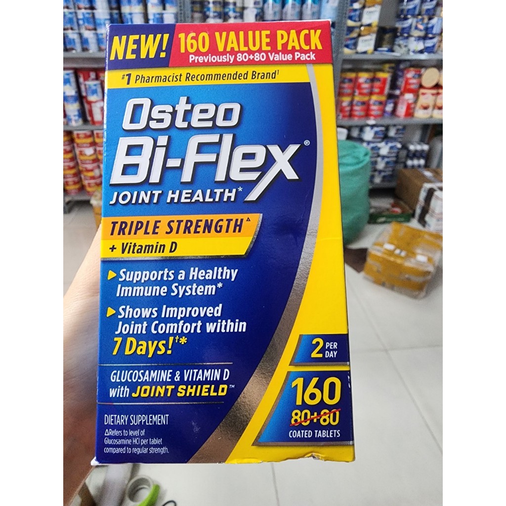 iên uống Osteo Bi-Flex Triple Strength + Vitamin D Glucosamine Chondroitin with Joint Shield 160 viên Của Mỹ
