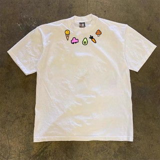 Áo Phông Cổ Tròn Nam Nữ Phối Họa Tiết Cà Rốt Nhỏ Sành Điệu Trẻ Trung Chất Liệu Cotton Khô Siêu Thoáng Mát Cực Mềm Mịn