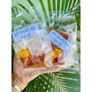 Bánh tráng vò muối bò satế