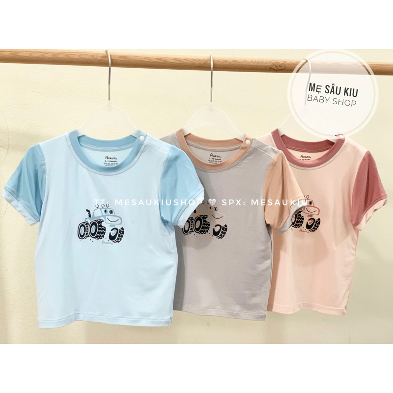 Áo cộc tay sợi tre Avaler chính hãng mềm mịn