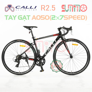 Xe đạp đua nhôm CALLI R2.5 tay gạt A050(2x7speed) 2024
