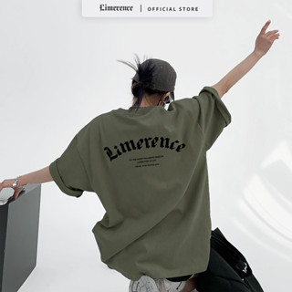  Áo thun form rộng LIMERENCE Basic Logo vải cotton cao cấp co giãn dày dặn Local Brand 