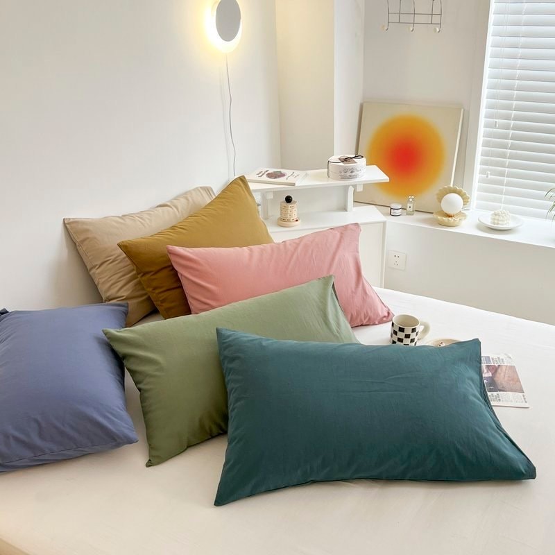 Vỏ gối nằm cotton tici kích thước 50-70cm không kèm ruột