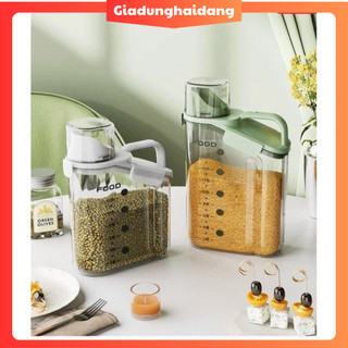 Bình đựng ngũ cốc có miệng vòi rót , hộp đựng hạt, bột giặt, hộp đựng thức ăn