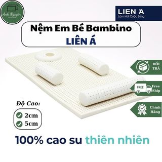 Nệm em bé bambino cao su liên á - hàng chính hãng - nhiều kích thước