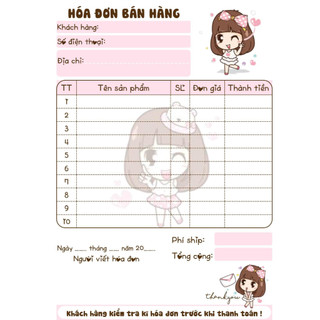 Combo 20 cuốn hoá đơn bán hàng 2 liên chọn mẫu