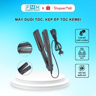 Máy duỗi tóc kemei, máy tạo kiểu ép,là thẳng,uốn, làm xoăn đa năng 4 mức nhiệt